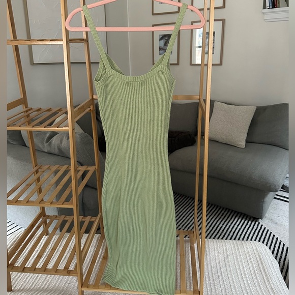 Lulus Light Green Knit Midi Dress - Picture 3 of 4